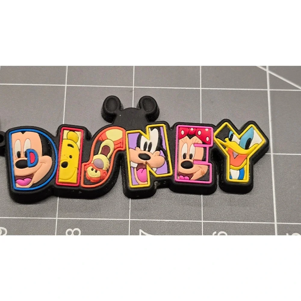 Disney Character Logo Keychain Mickey Minnie Pooh Tigger Goofy Donald Monogram